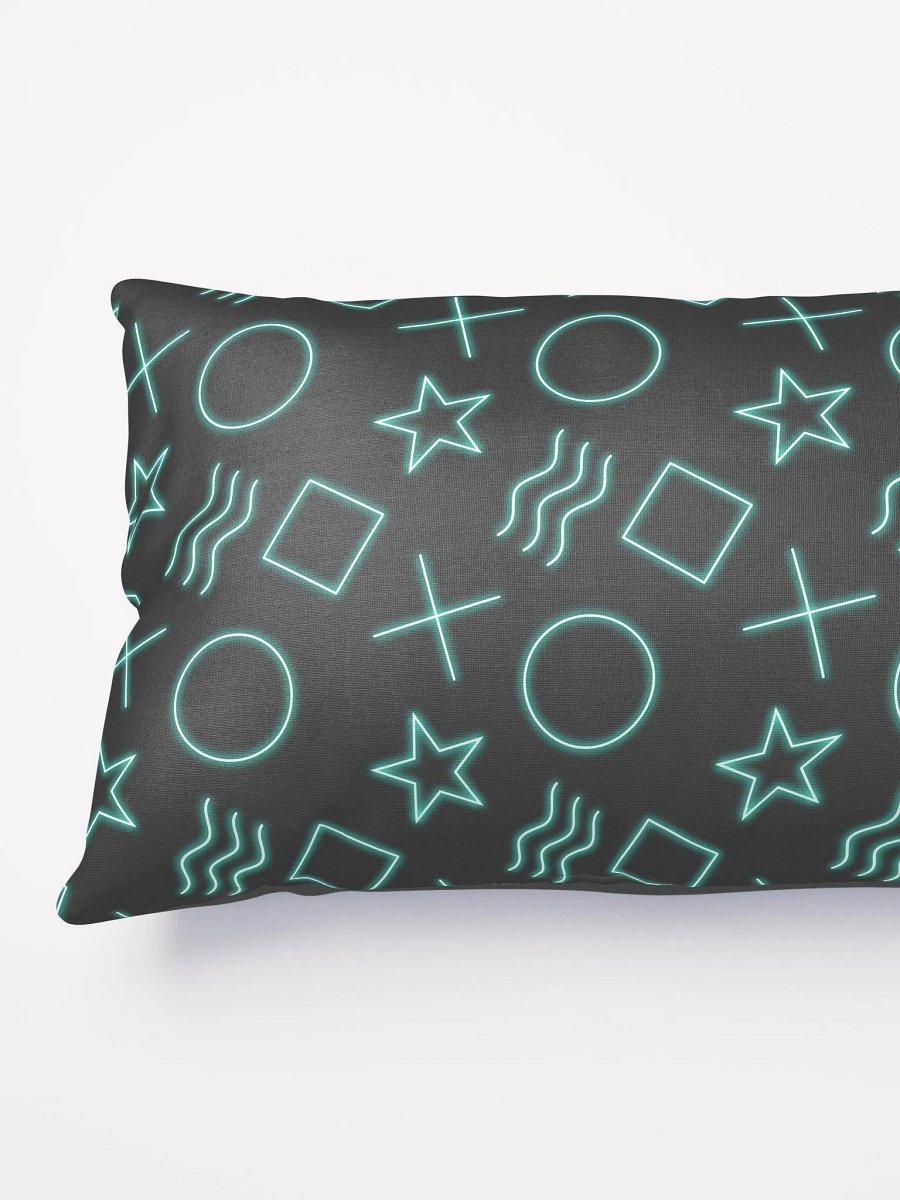 ESP Card Pattern Half-Print Solid Back Pillow—Minty Edition product image (9)