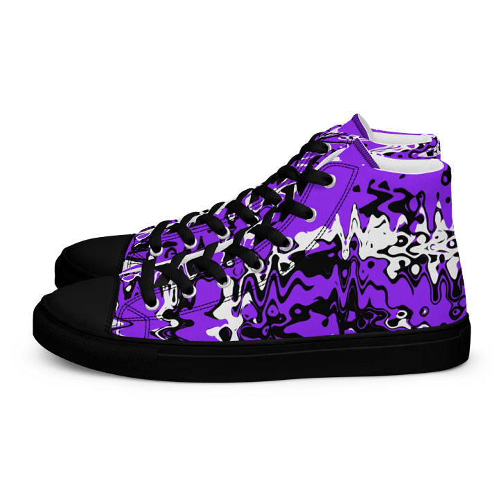 Cyberpurple high top canvas shoes (womens) product image (2)