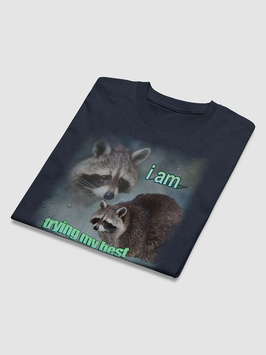 I am trying my best raccoon T-shirt product image (3)