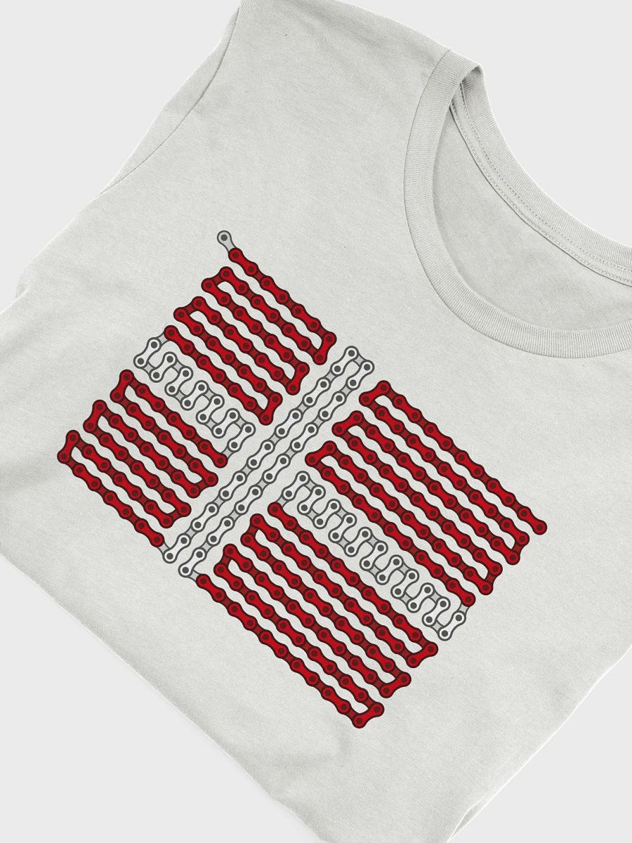 Denmark Bike Chain Flag on Light Color Supersoft Tee product image (3)