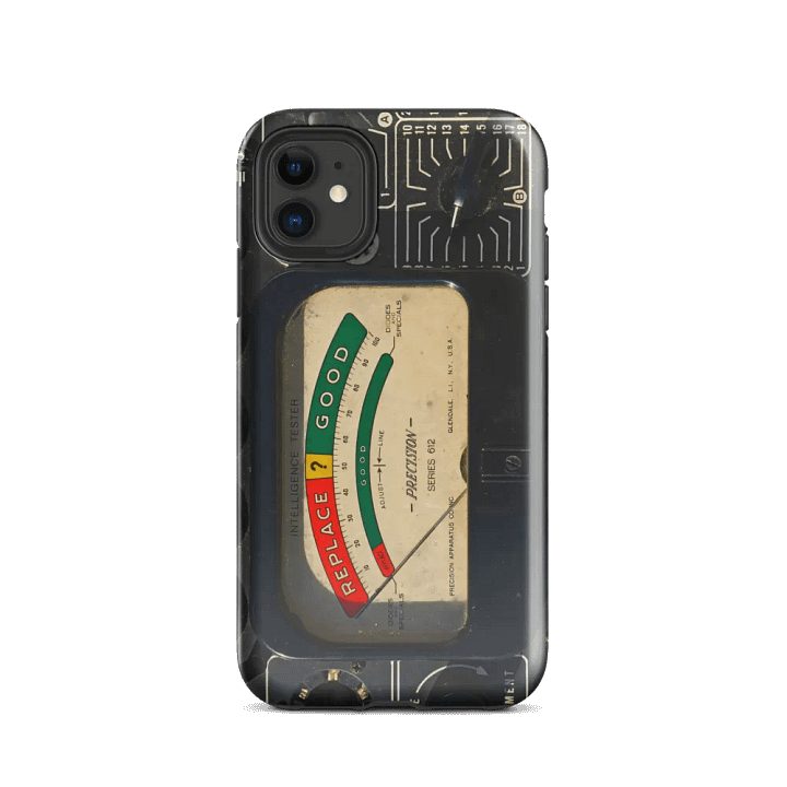 Vintage Intelligence Tester iPhone® Tough Case product image (2)