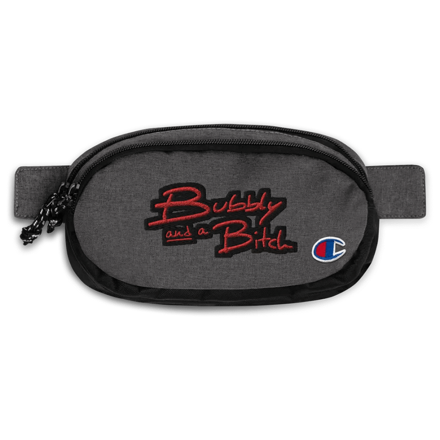 BUBBLY and a B (red contrast design) champion fanny pack product image (1)