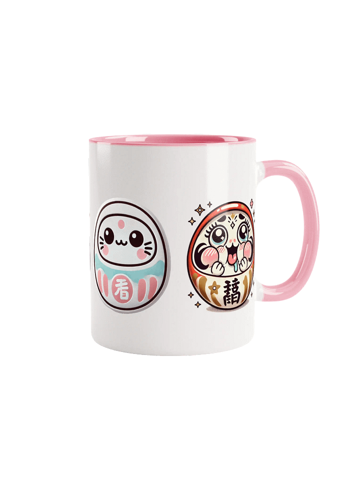 Whimsical Daruma Characters Ceramic Mug product image (1)