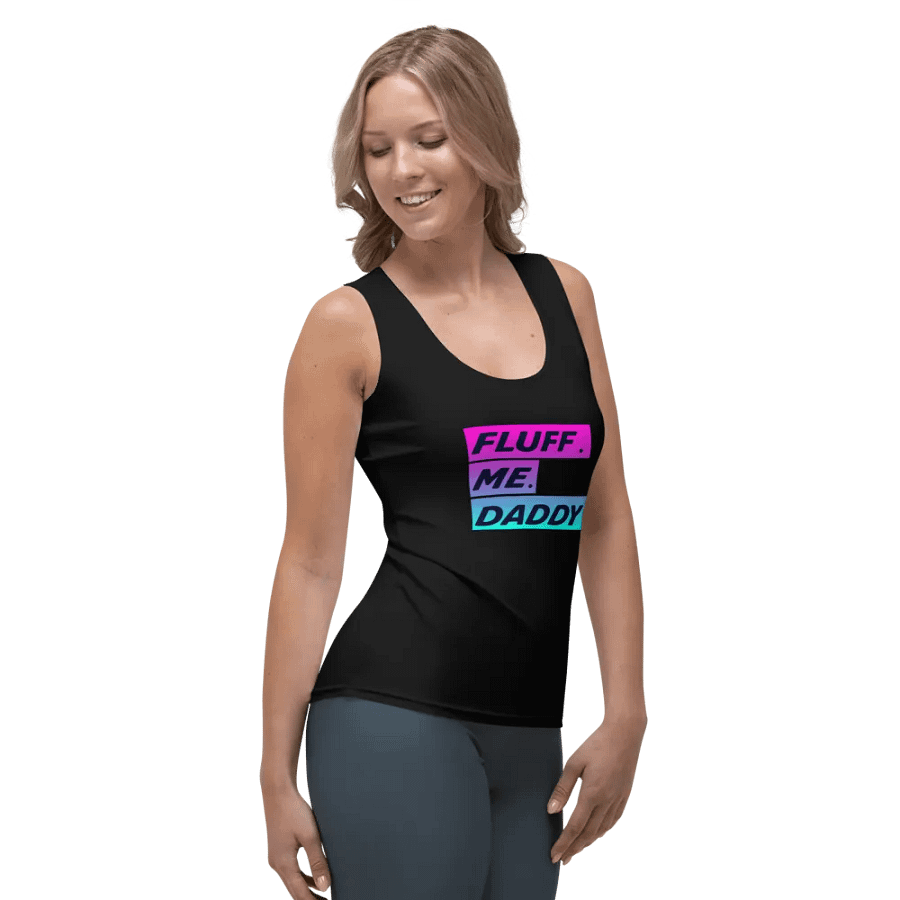 FLUFF ME DADDY WOMEN'S FITTED TANK TOP product image (6)