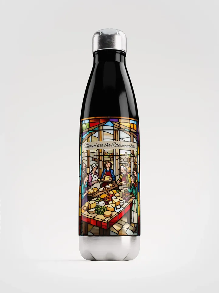 Blessed are the Cheesemakers 17oz Stainless Steel Water Bottle #03 product image (1)