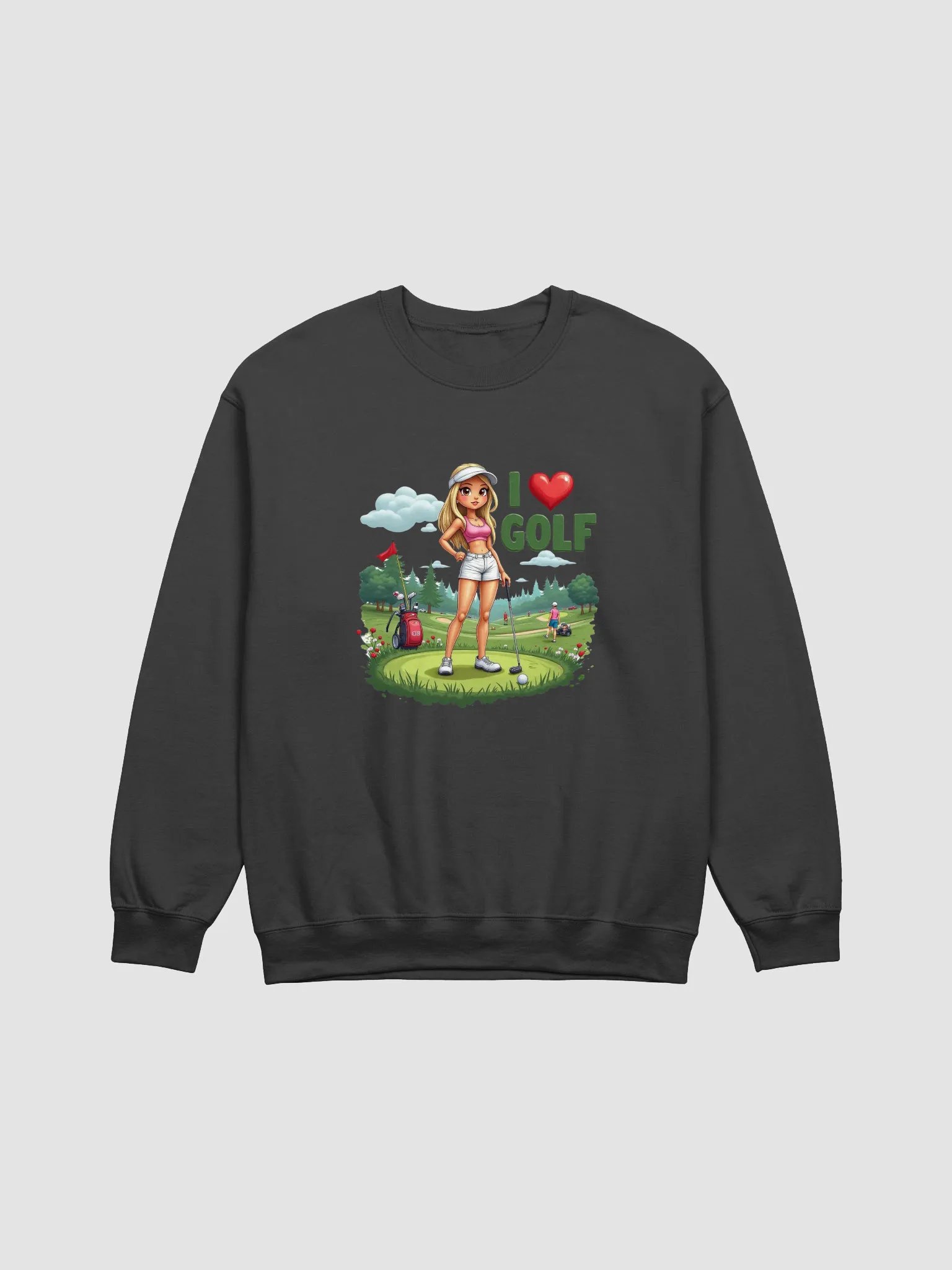 Swing into Style - Golf Lover's Crewneck Sweatshirt product image (1)