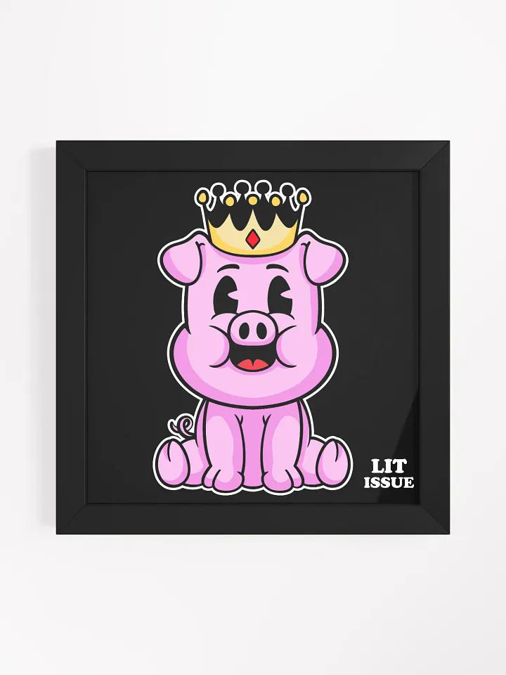 Porky Elegance-Framed Print product image (1)