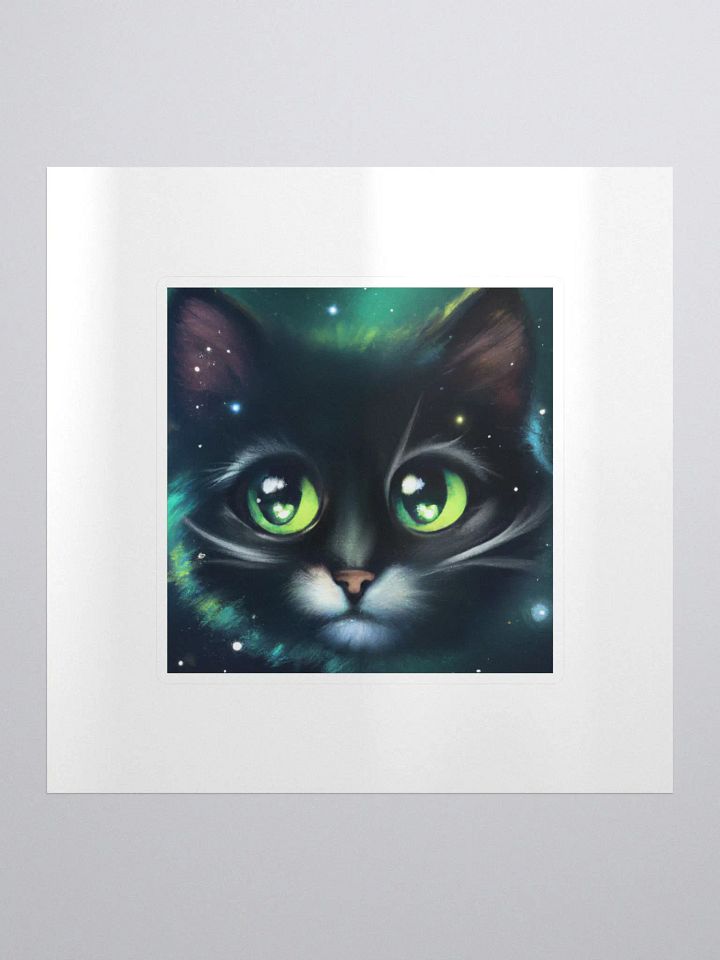 Cute Galactic Kitty Sigma Sticker product image (1)