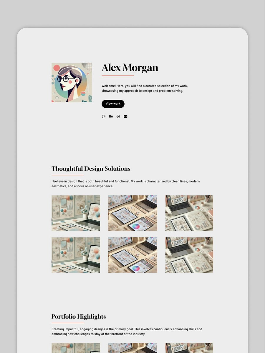 Elevate Design - Personal Portfolio Carrd Template product image (1)