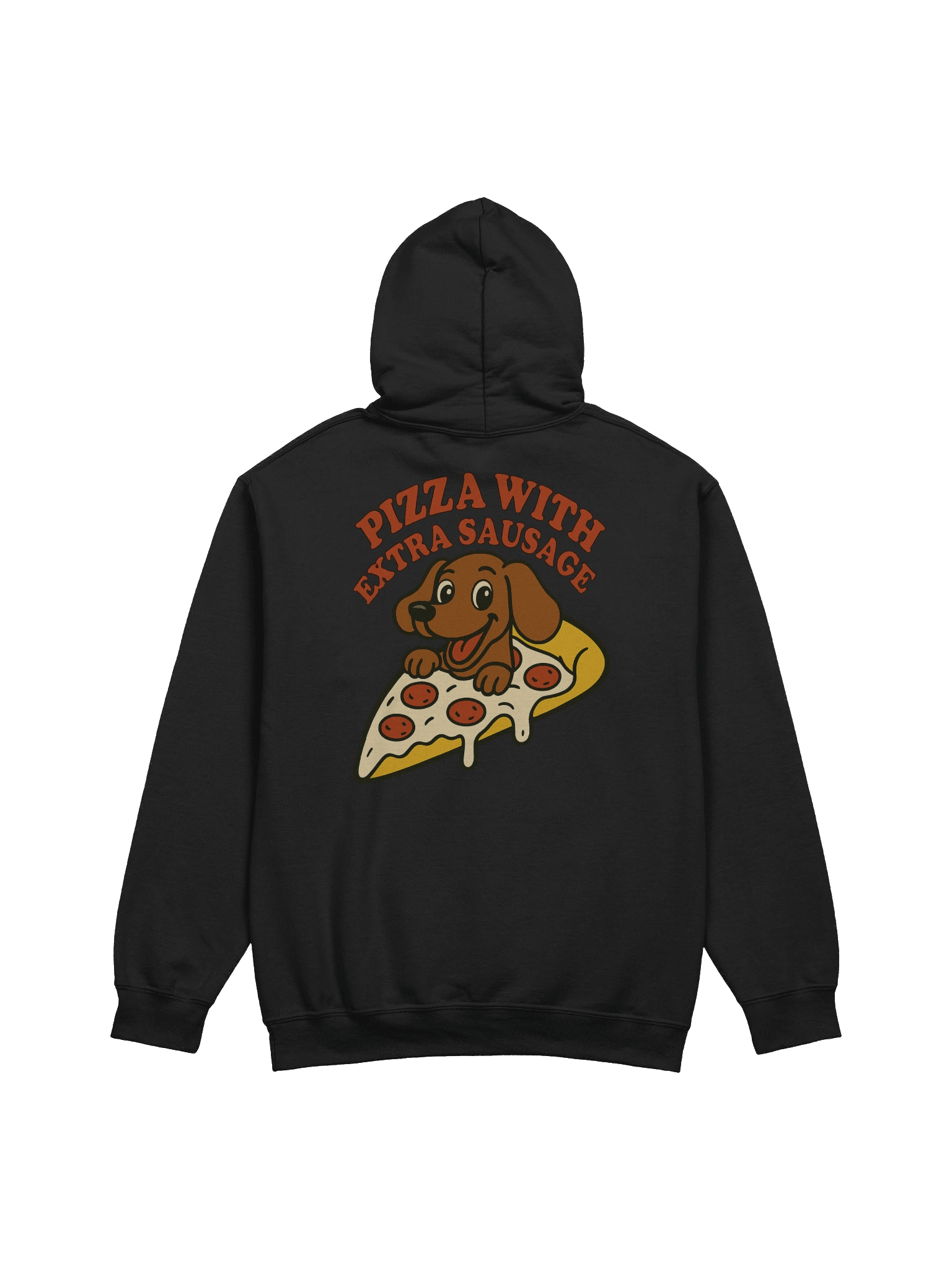 Pizza With Extra Sausage Dachshund Hoodie product image (2)