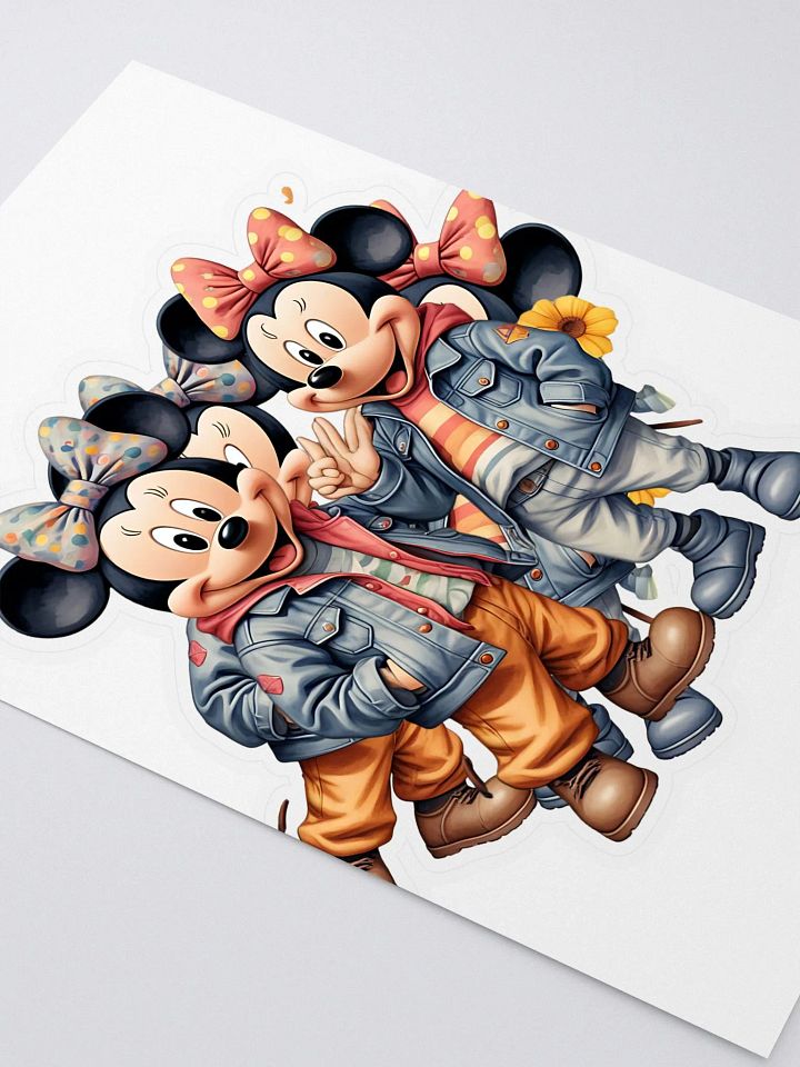 Modern Mickey & Minnie Sticker Sheet product image (2)