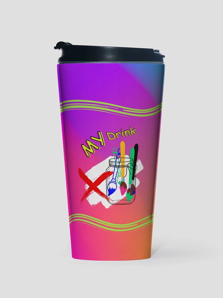 Colorful Custom Stainless Steel Travel Mug for arty moms dads family friends product image (1)