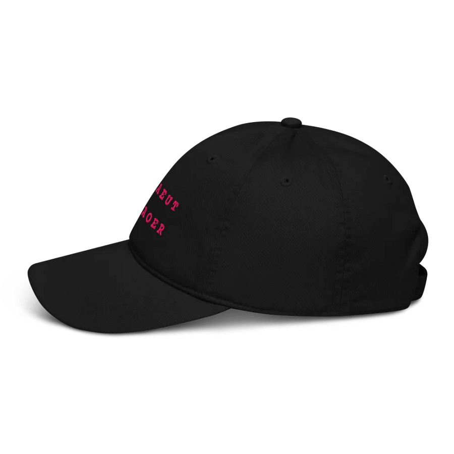 I HATE IT HERE in steno - Organic Cotton Dad Cap (Pink) product image (3)