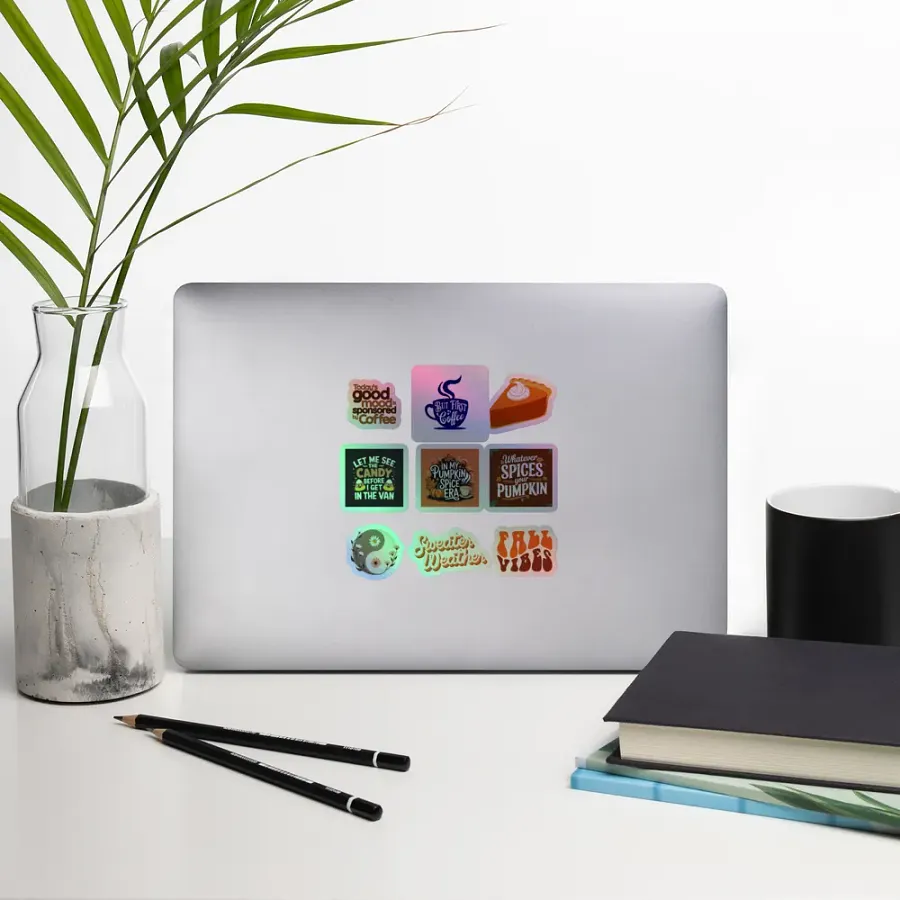 Fall Vibes Holographic Sticker Sheet product image (10)