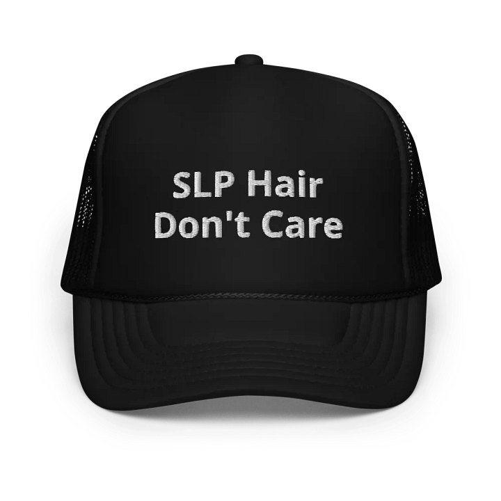 SLP Hair Don't Care - Funny Embroidered Hat Trucker Cap product image (1)
