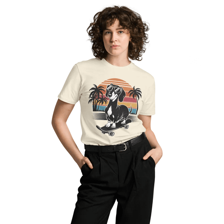 Doxie on a Skateboard T-Shirt product image (31)