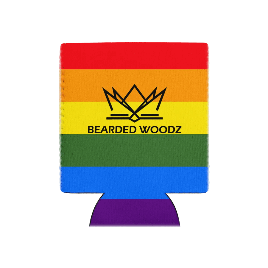 Coozie Can Cooler (Design: Bearded Woodz) Custom Pride product image (1)