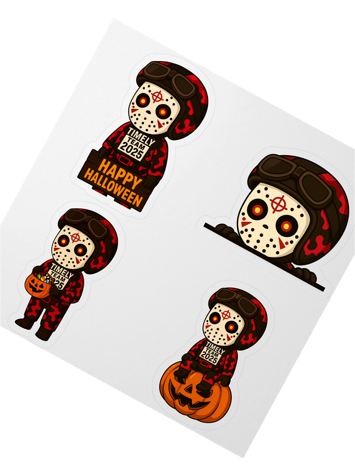 Timely Team Halloween Slasher Theme Stickers! product image (2)