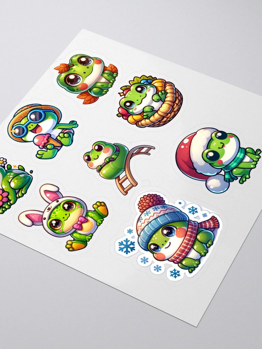 Seasonal Frog Sticker Sheet product image (8)