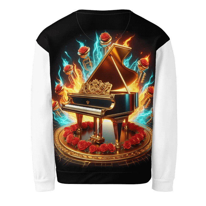 Flaming Grandeur Piano - Unisex Sweatshirt #24 product image (2)