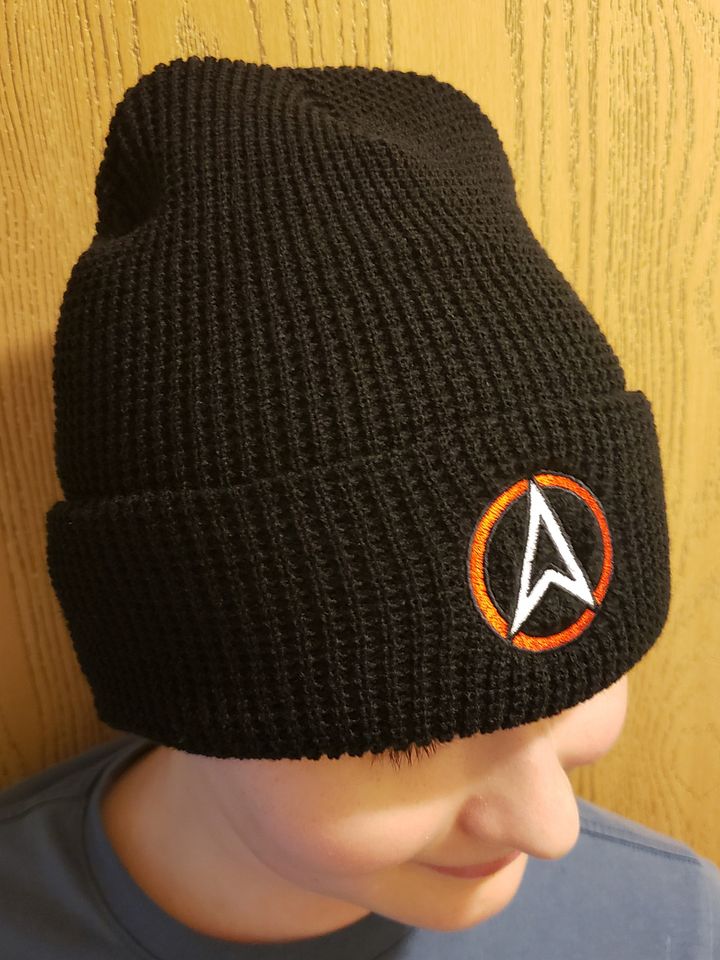 'OA' Symbol Waffle Knit Beanie (Embroidered) product image (2)