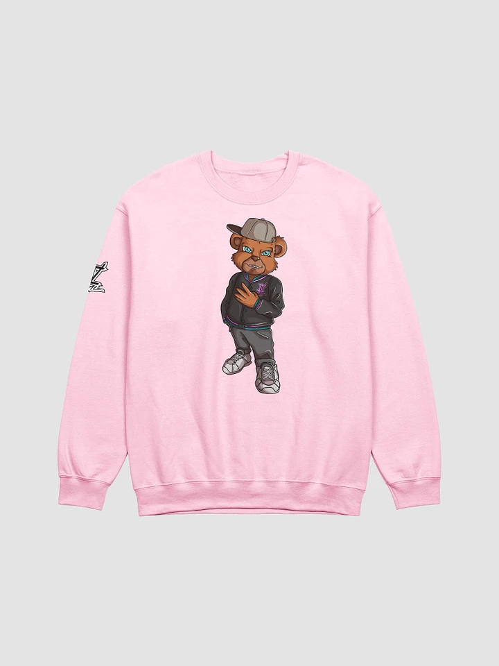 Standing Bear Pink Crewneck Sweatshirt product image (1)
