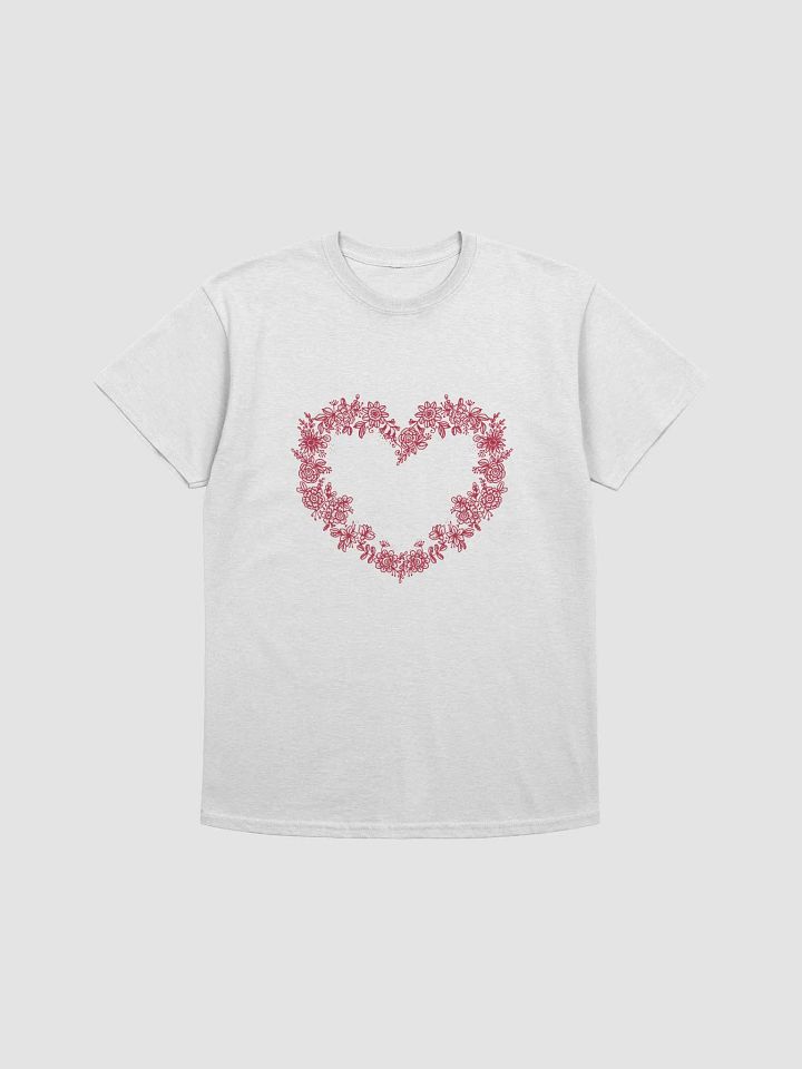 Red Floral Heart Women's T-Shirt product image (20)