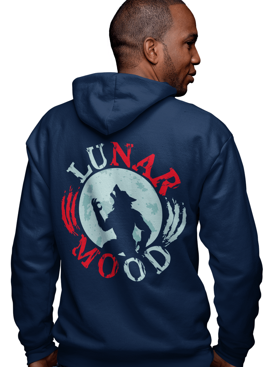 Lunar Mood Werewolf Zipper Hoodie – Full Moon Back Design for Werewolf Lovers product image (10)