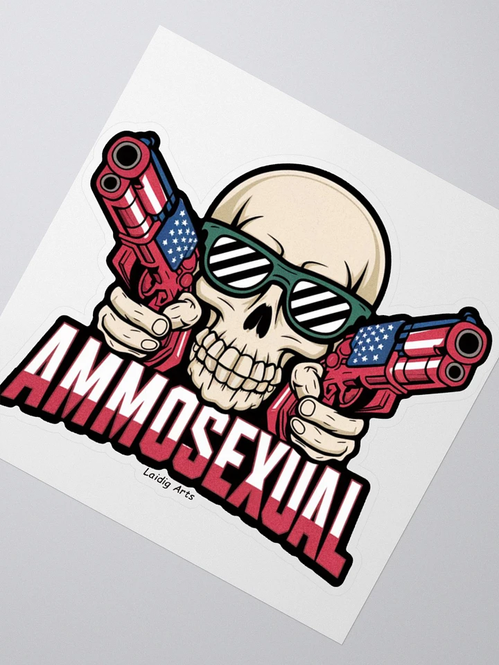 Ammosexual Patriot Skull Sticker product image (5)