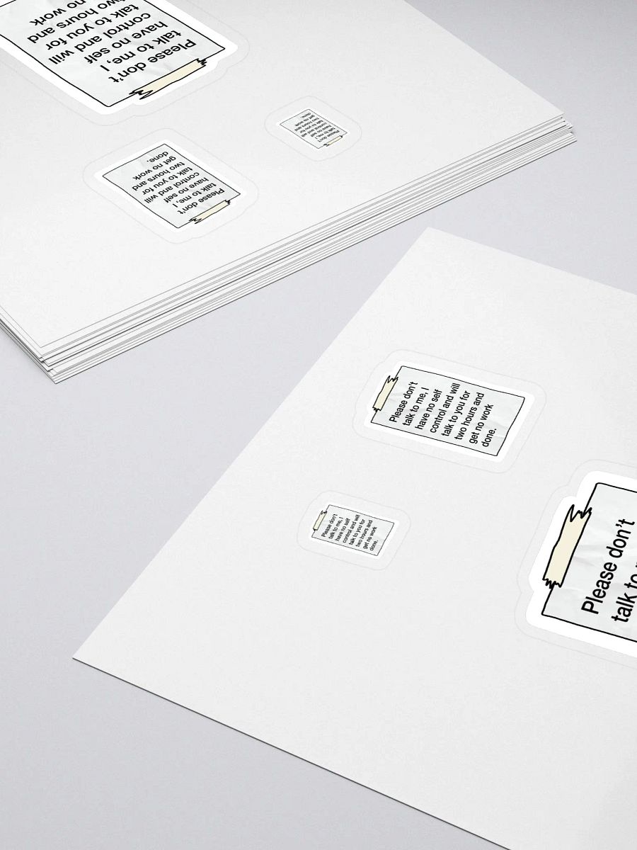 I NEED To Work Sticker product image (4)