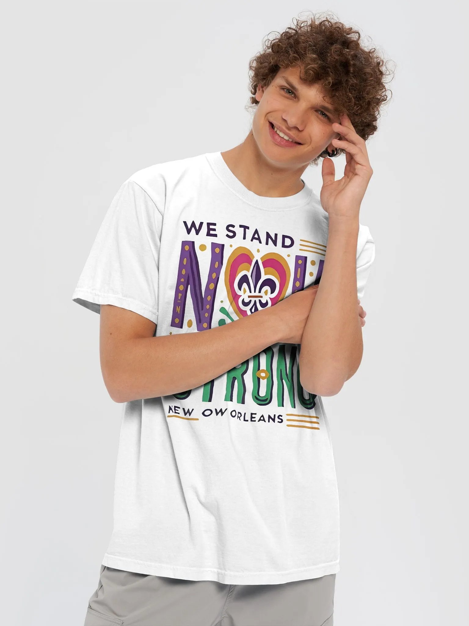 We Stand Nola Strong New Orleans Shirt product image (6)