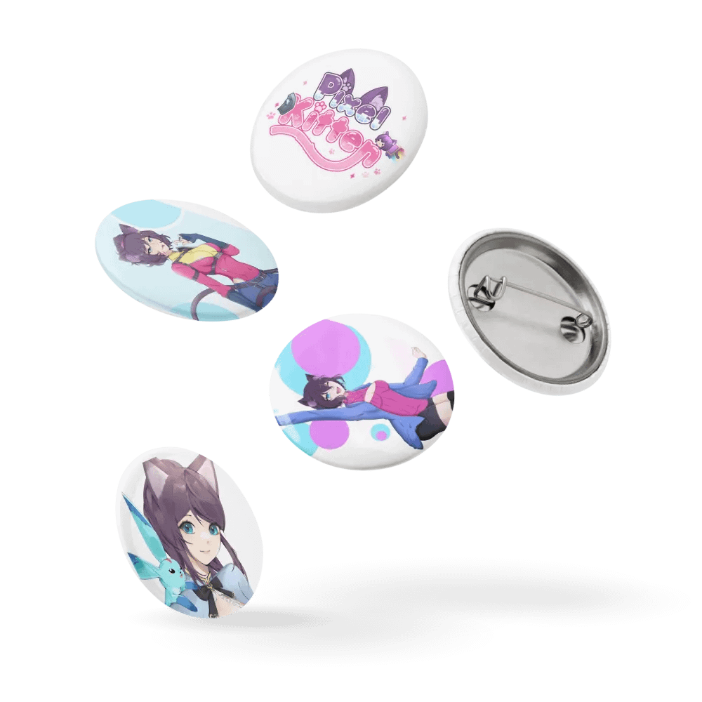 Pixel Kitten Pin Button Set product image (14)