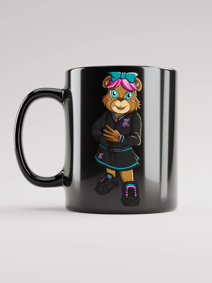 Standing Girl Bear Black Coffee Cup product image (1)
