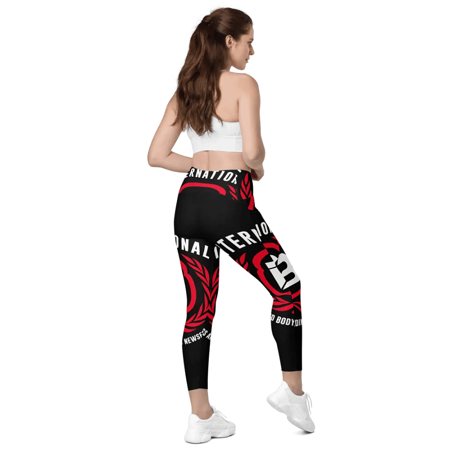 IFBNewsfeed.Org's All-Over Print Crossover Leggings with Pockets product image (8)