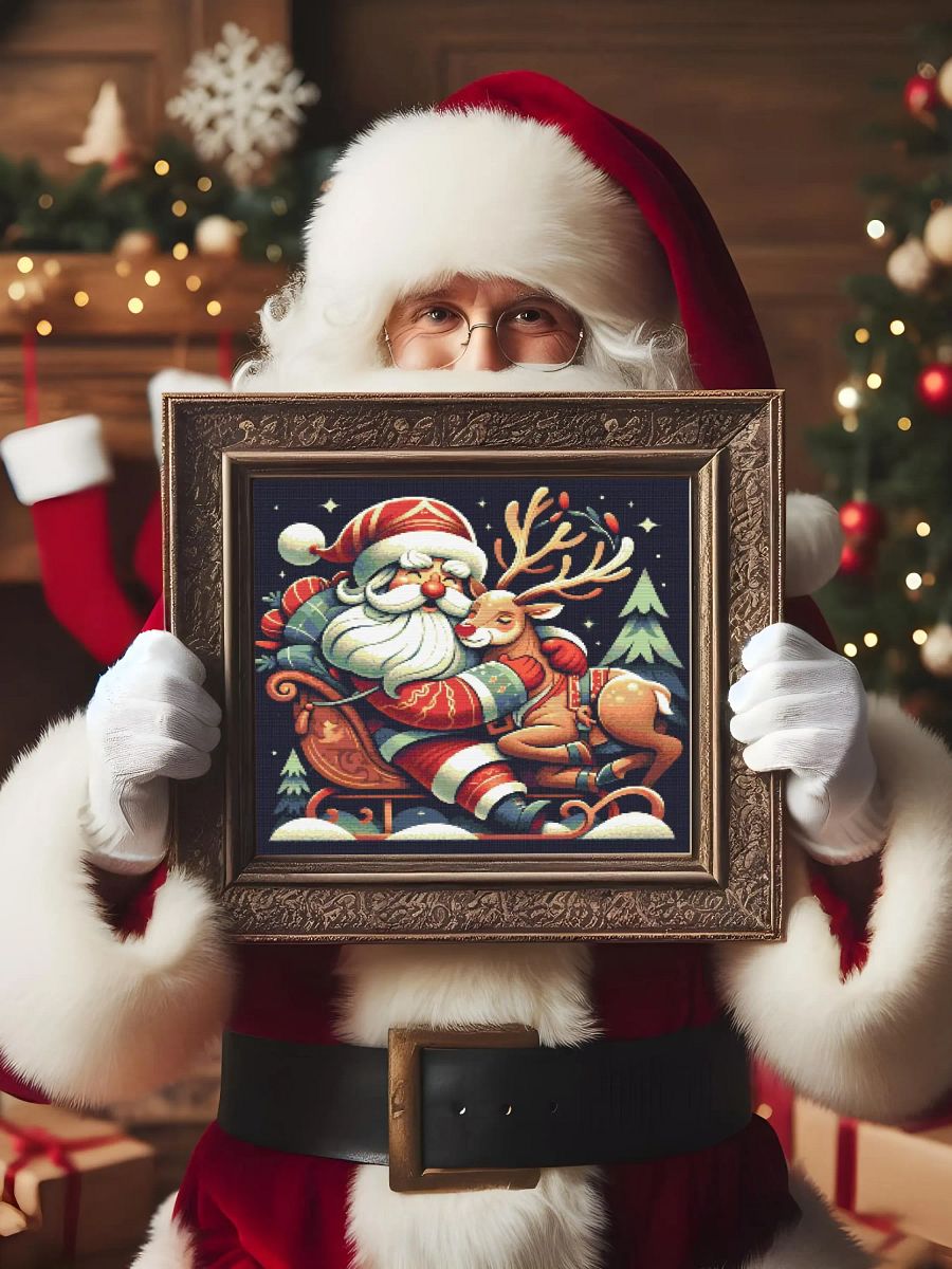 Santa Hugging Young Rudolph product image (3)