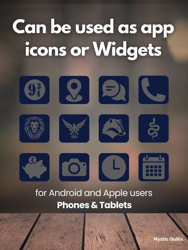 Ravenclaw Minimalist App Icon Pack for Phones and Tablets product image (4)