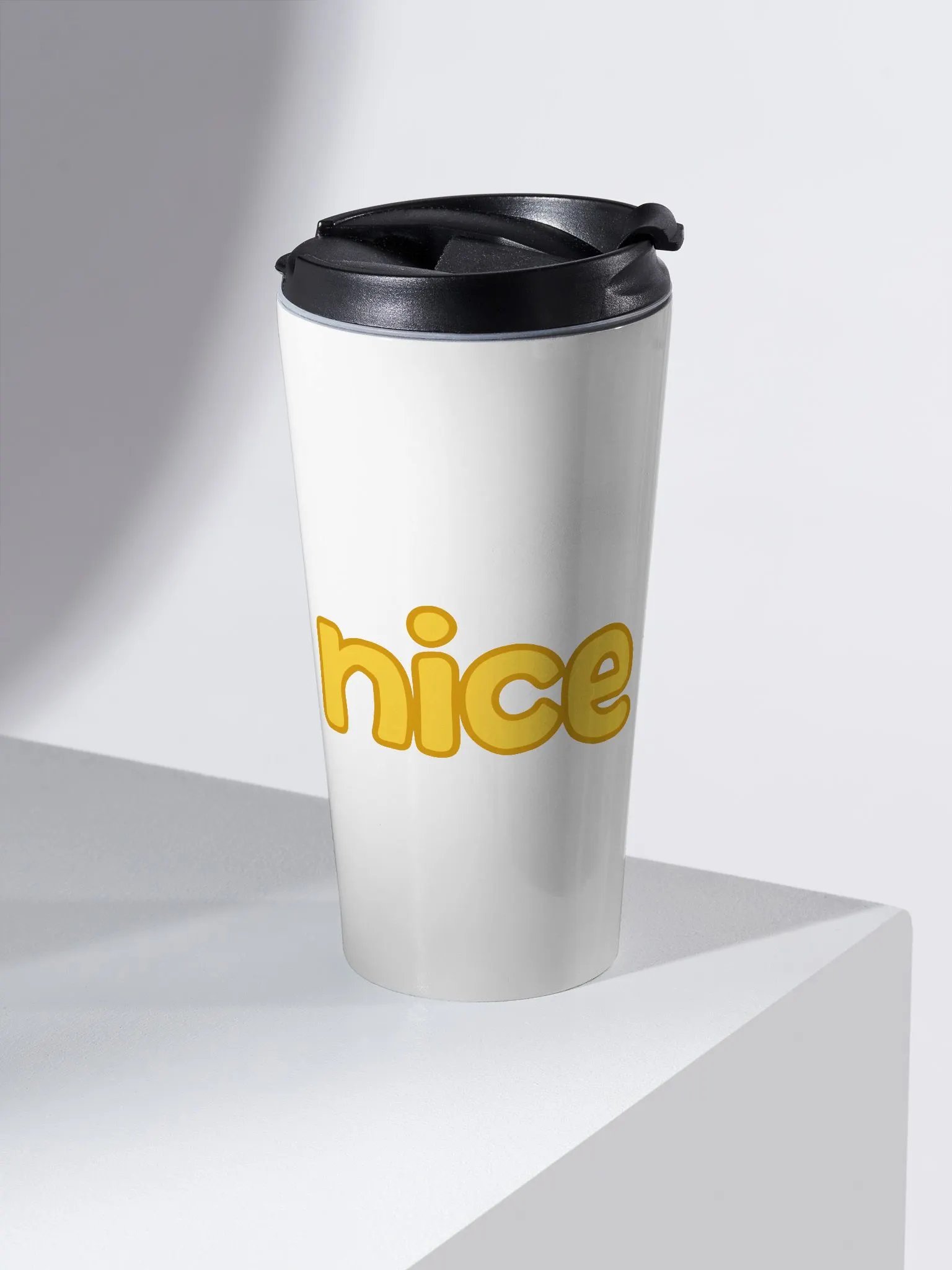 NICE STAINLESS STEEL TRAVEL MUG product image (1)