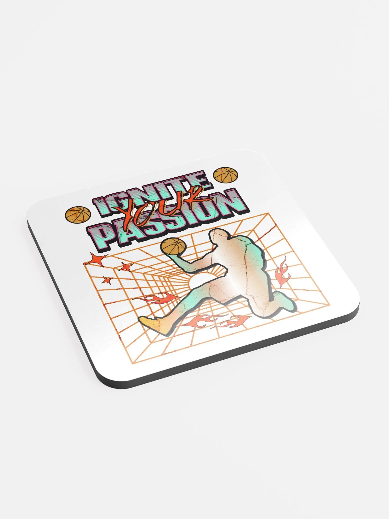 Ignite Your Passion Basketball Coaster Set product image (3)