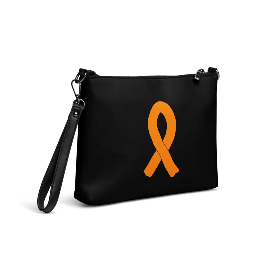 Crossbody Bag - Black - Cancer Awareness Orange Ribbon product image (4)