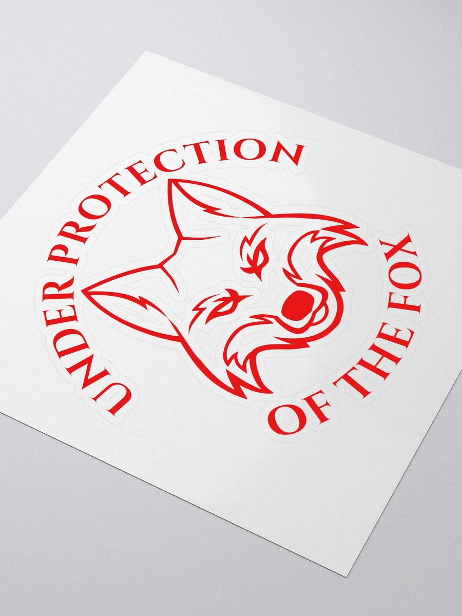 Under Protection of the Fox Sticker product image (3)