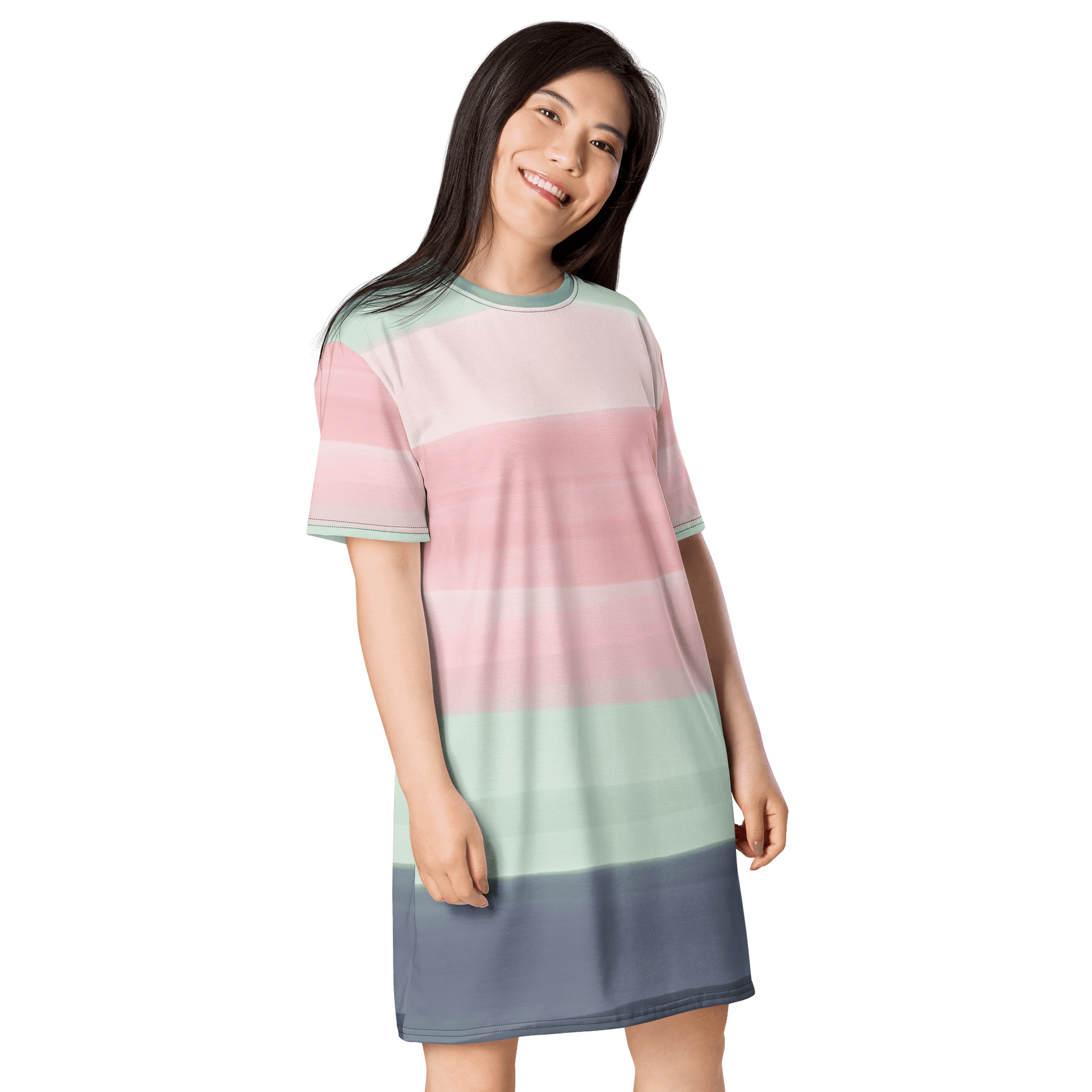 Exclusive Green Swirl T-Shirt Dress - Only at TDS Music product image (4)