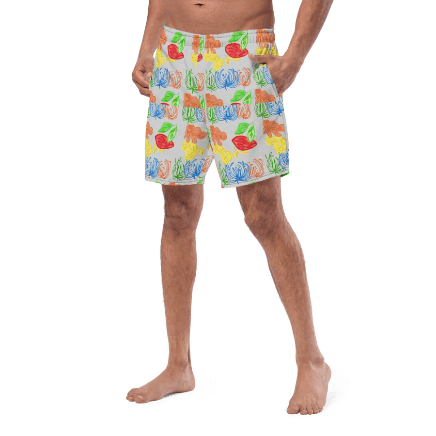 Soft and silky classic men's swim trunks product image (8)