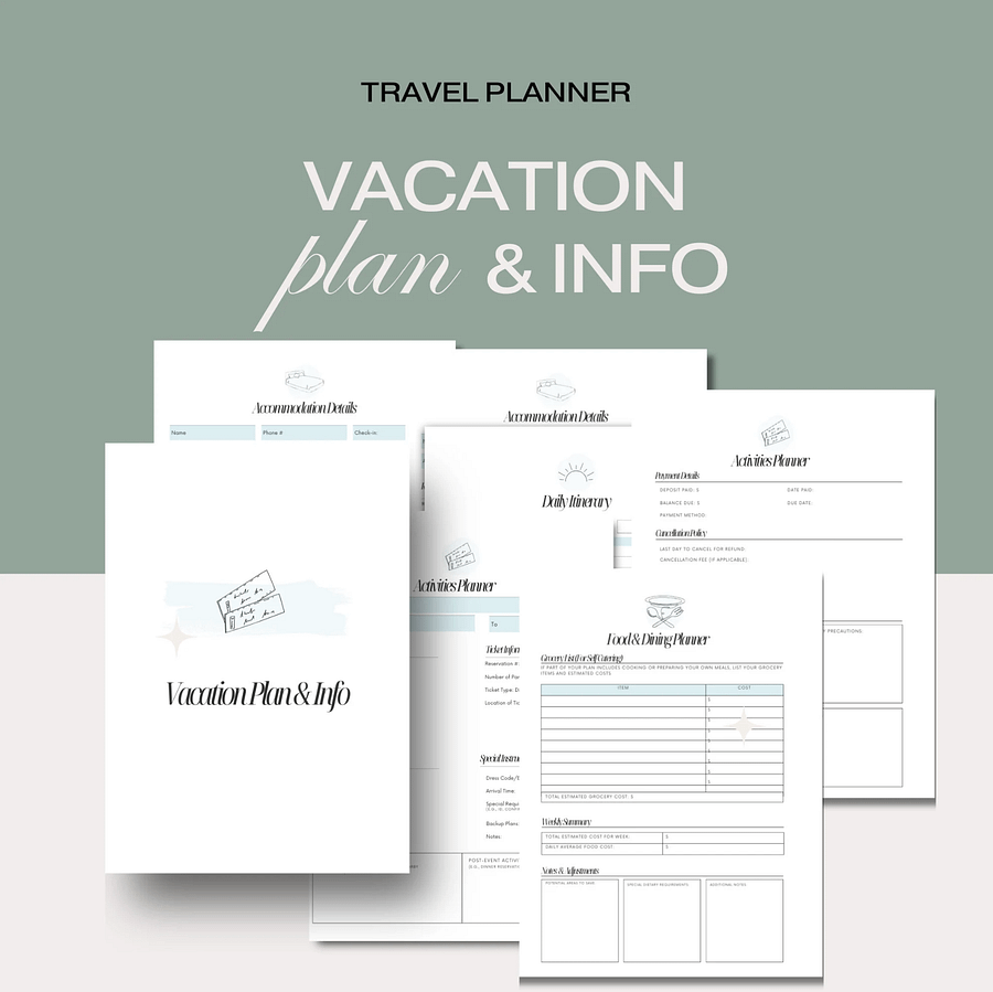 Ultimate Travel Planner | A5 & Letter Size product image (5)
