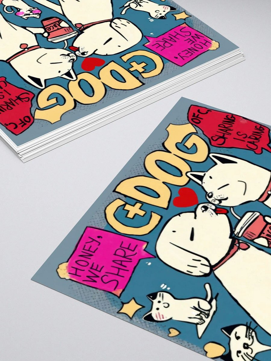 Pawsitivity Sharing Kiss-Cut Stickers product image (10)