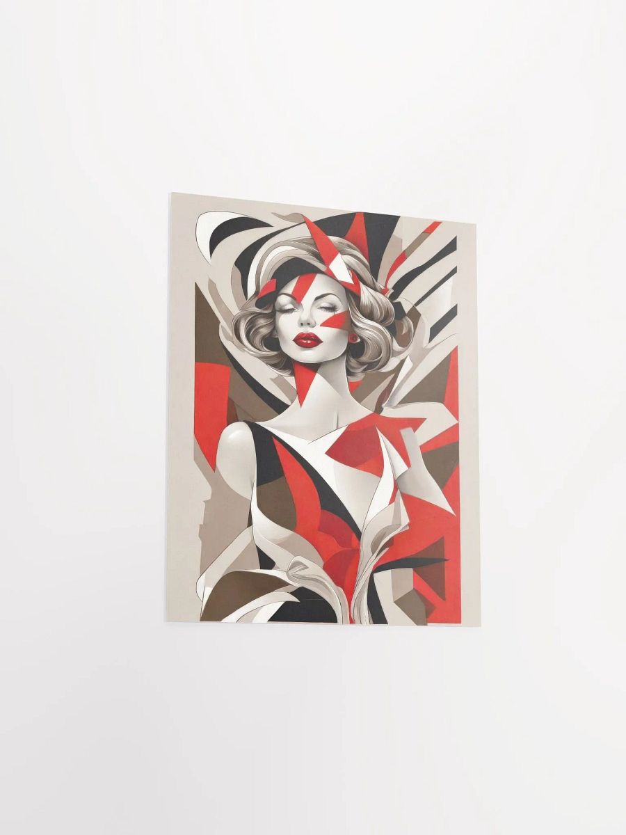 Red Woman - Poster - Small and Standard Sizes - 8x10-11x14-12x16-16x20 Inches product image (3)