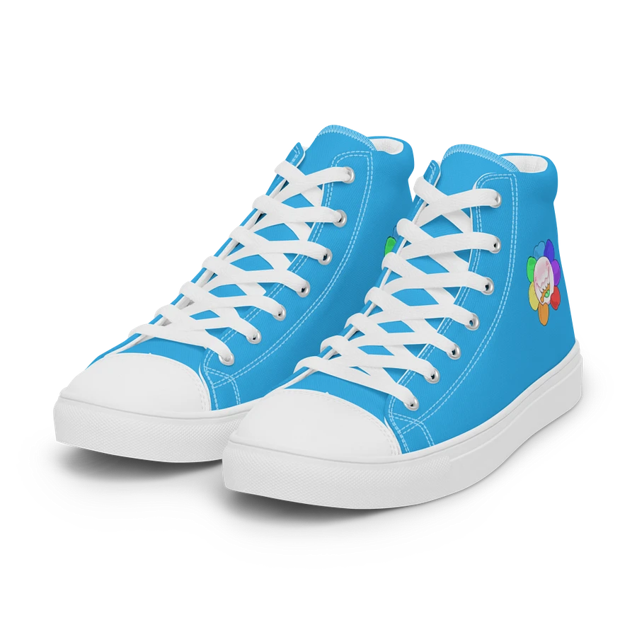Blue and White Flower Sneakers product image (32)