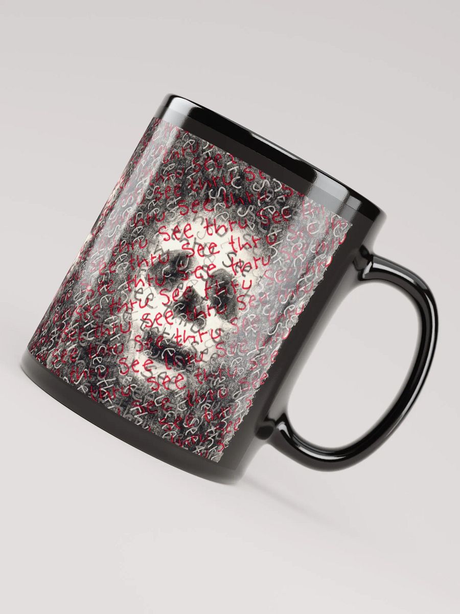 See thru black glossy mug product image (5)