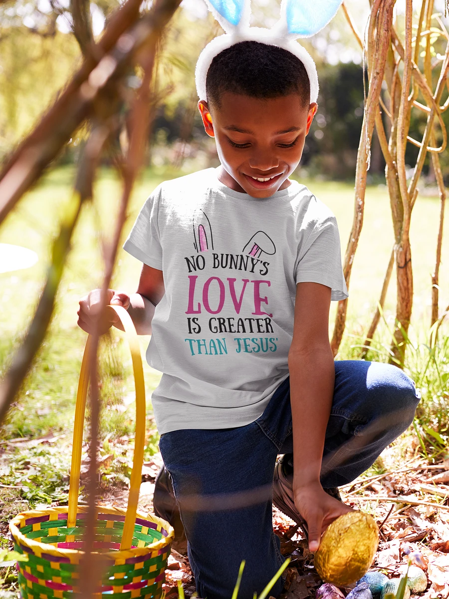 No Bunny's Love is Greater Than Jesus Kids T-Shirt product image (1)