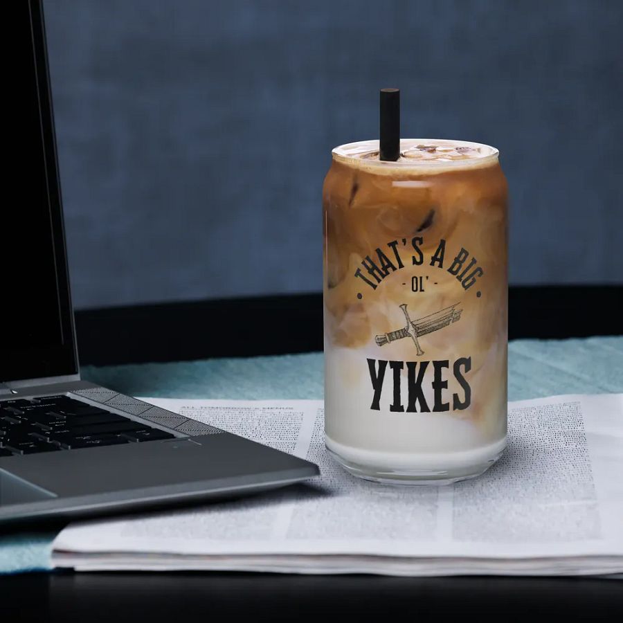 bisexual yikes drinking glass product image (3)