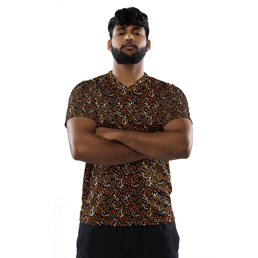 Tiger Flower | Recycled Unisex Sports Jersey product image (2)